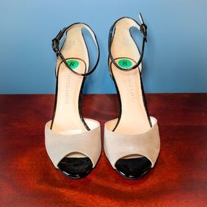 Franco Sarto peep toe heels